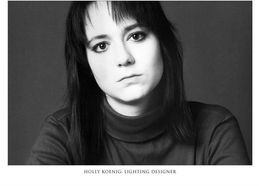 Photo portrait of Holly Koenig, lighting designer.