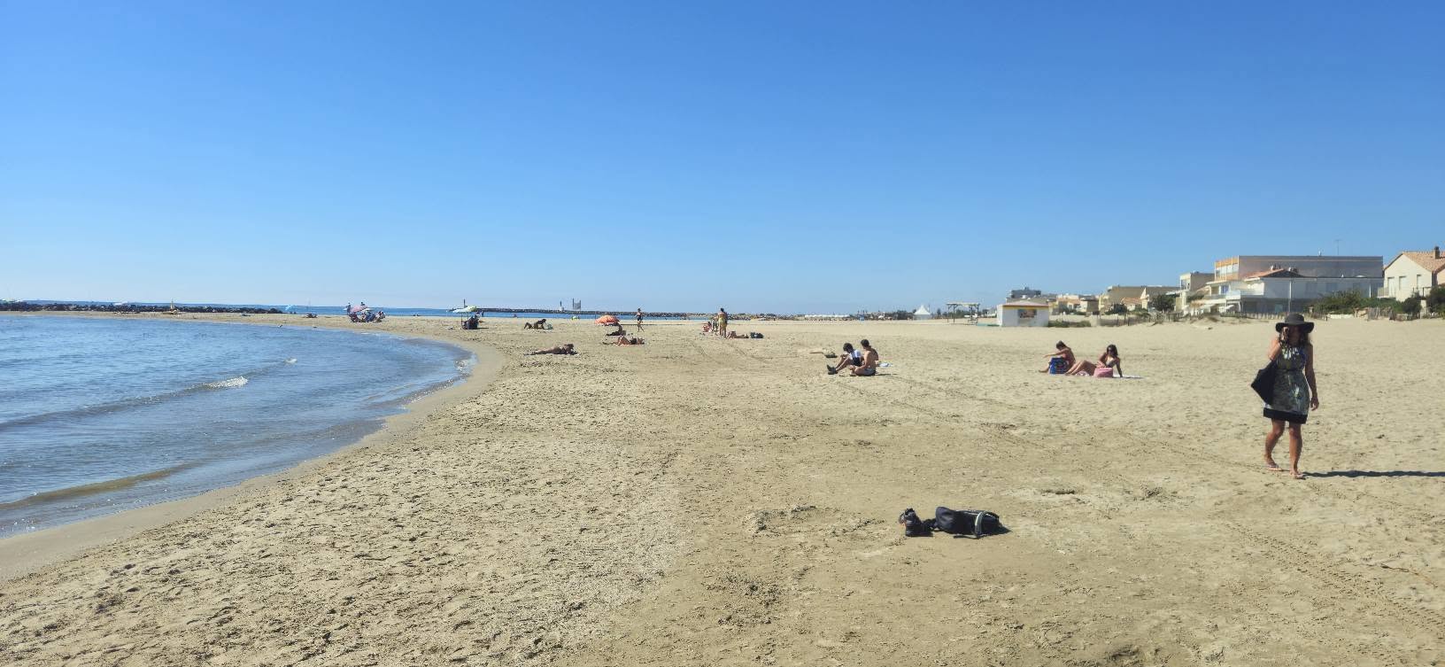A sunny Mediterranean sandy beach