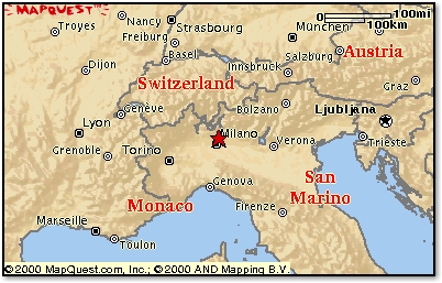 Italian Grand Prix, map by MapQuest