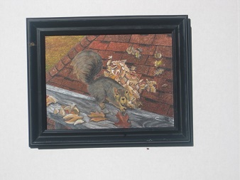 Squirrel on Deck Rail #26 $160