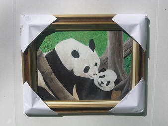 Mama and 3 Month Old Baby Panda #0033