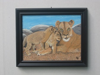 Lioness and Cubs #0048