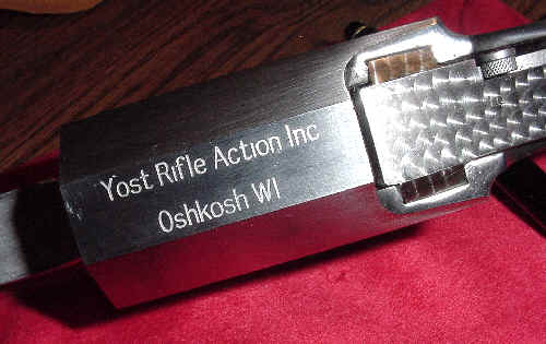 Polished Ed Yost single shot rifle action