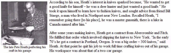 Bill Staege taught Pete Heath how to forge knife blades