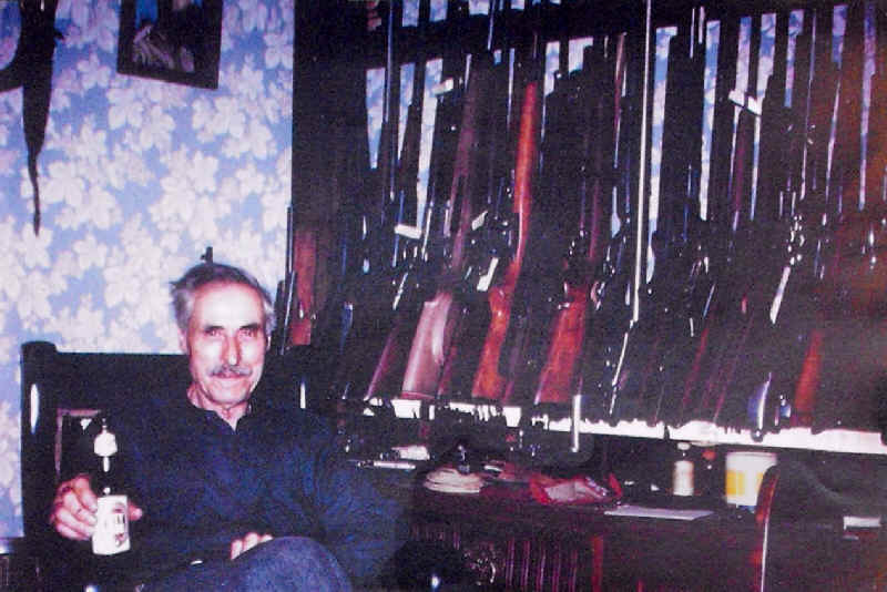 William ( Bill ) Staege relaxing in his Northport home