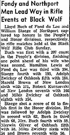 William Staege Oshkosh Northwestern article