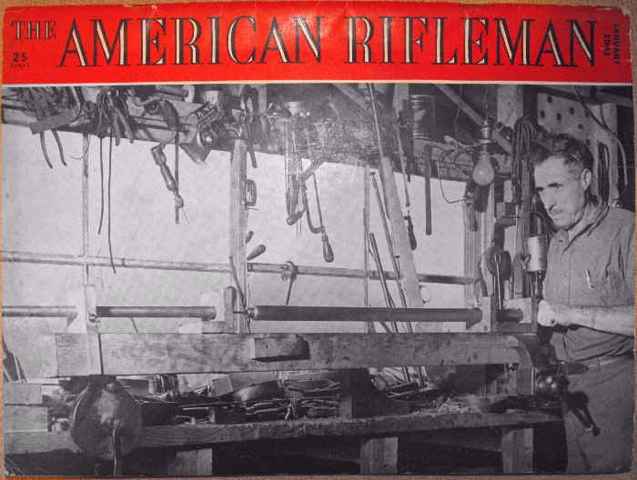 William ( Bill ) Staege on the cover of the American Rifleman magazine