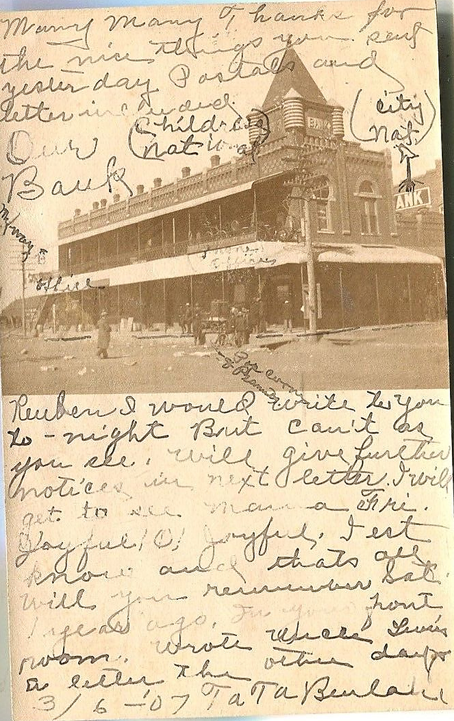1907 Childress Hotel and Bank