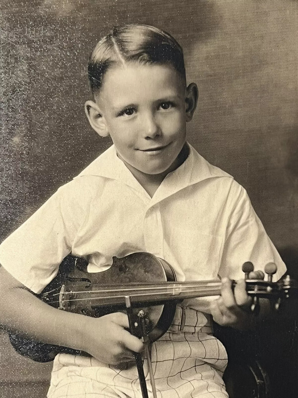 6-Year-Old Boy with Fiddle in Sweetwater