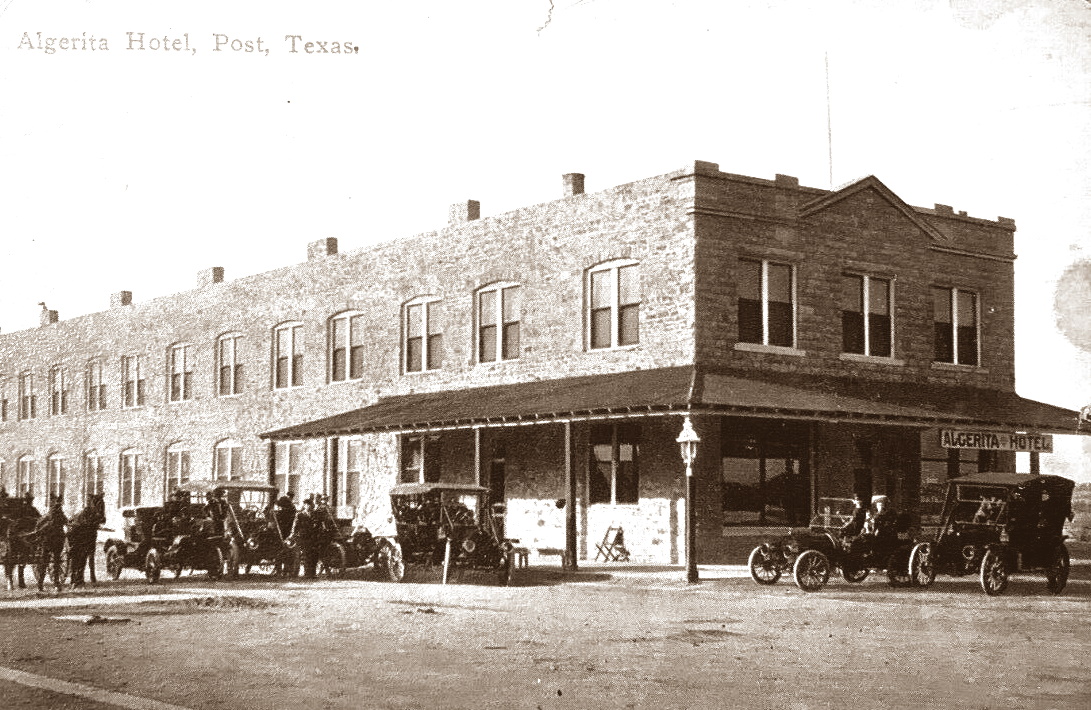 Algerita Hotel in Post Texas in 1913