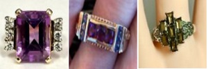 Amethyst Estate, Amethyst Estate Rings, Amethyst Estate Earrings