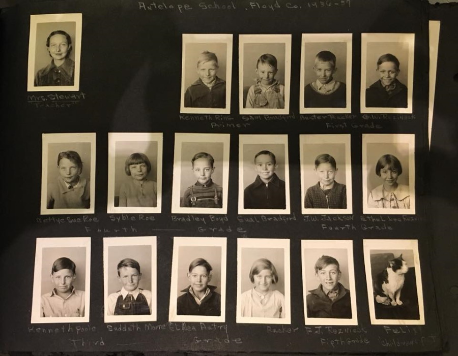 Antelope School, Class of 1936 -1937 Floyd County Texas