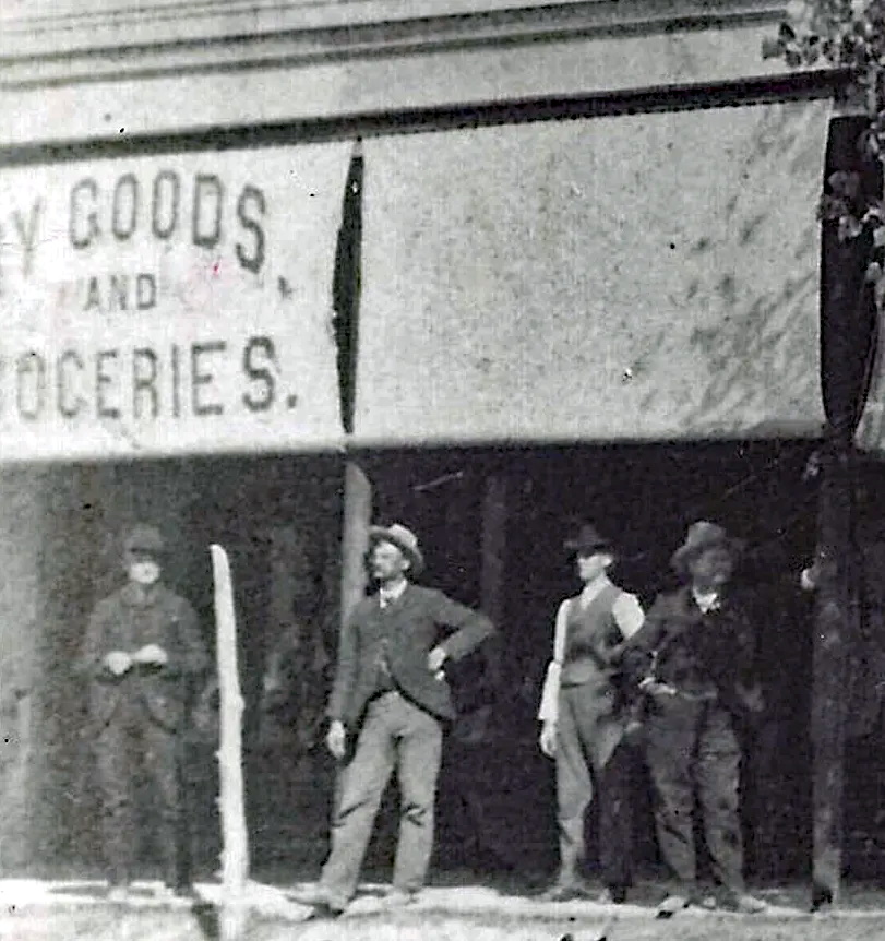 Benchoff Building in Menardville late 1800s