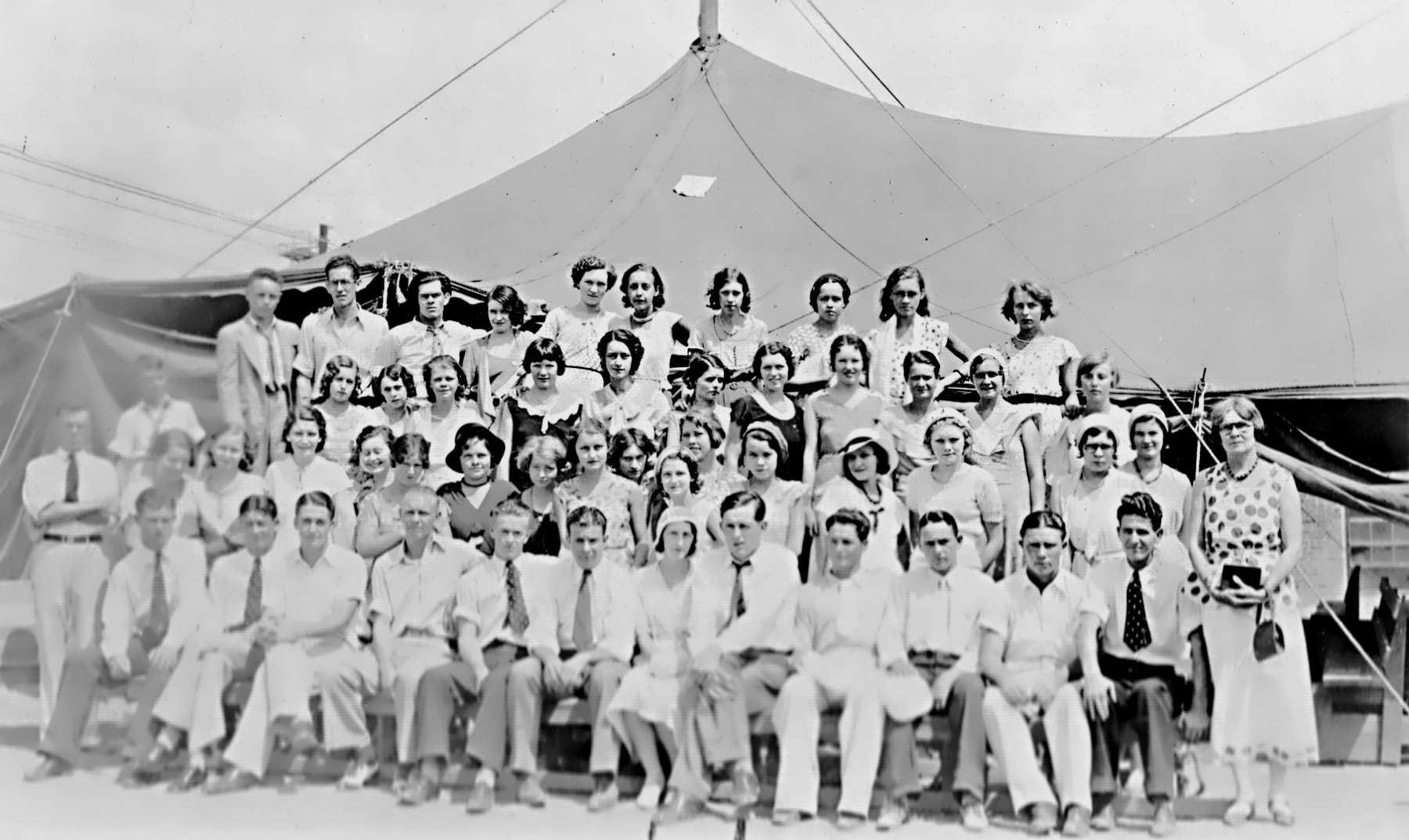 Big Tent Christian Church Revival in 1932