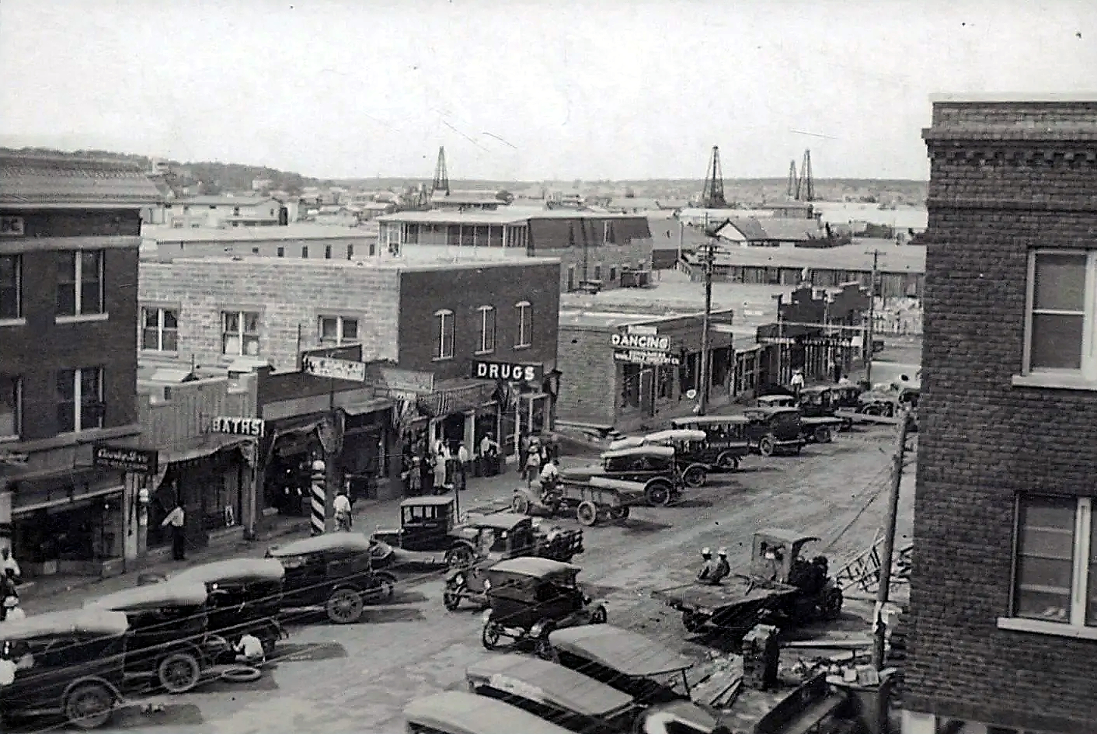 Birds Eye View Ranger Texas 1918