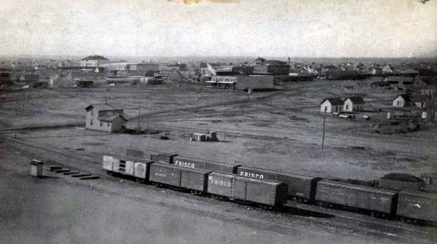 Birdseye View of Quanah in 1908