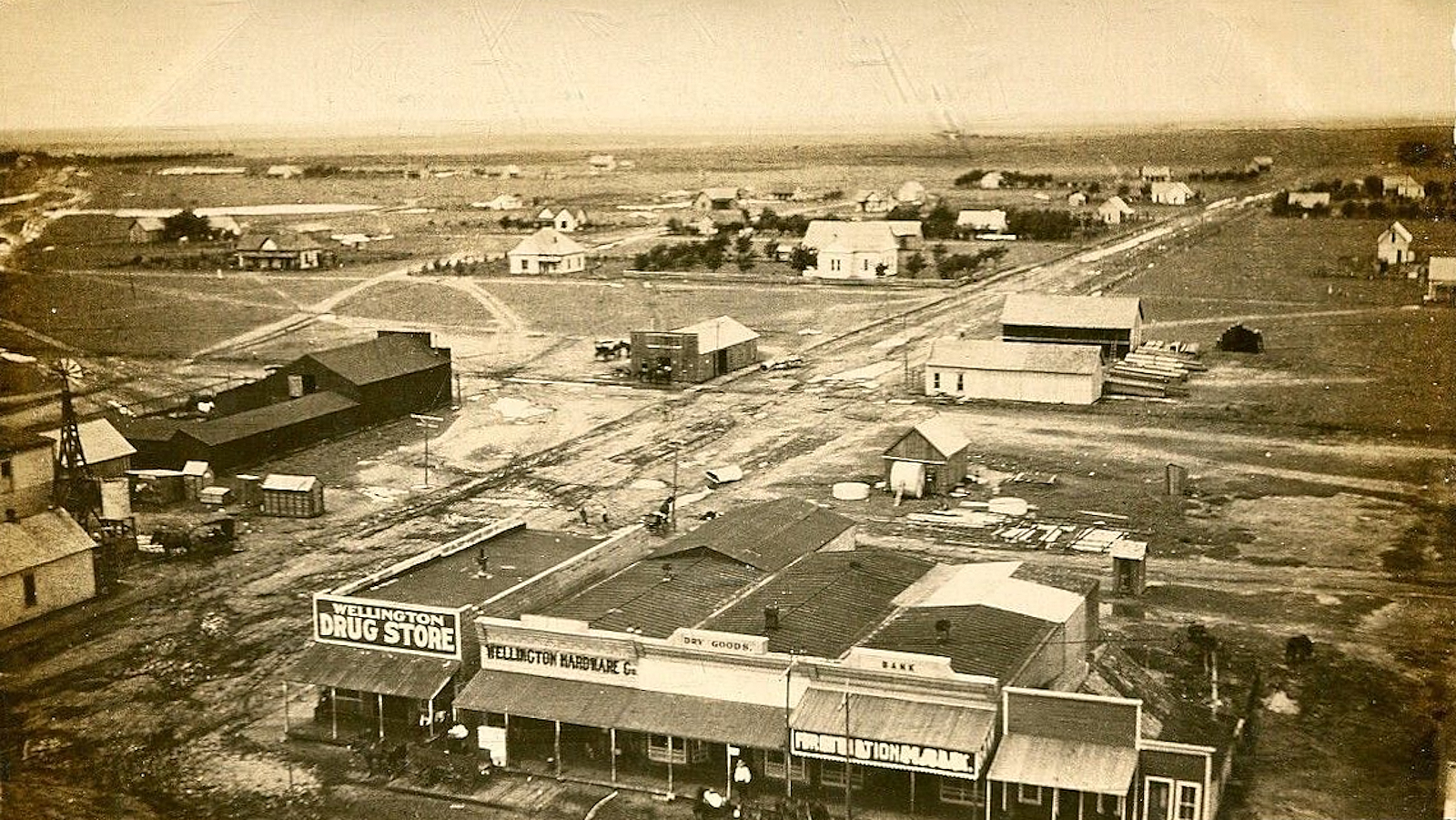 Birdseye View of Wellington Texas