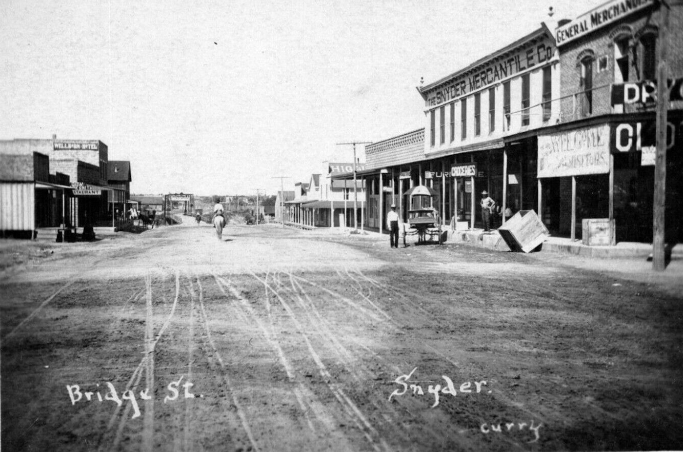 Bridge Street Snyder Texas Late 1800s