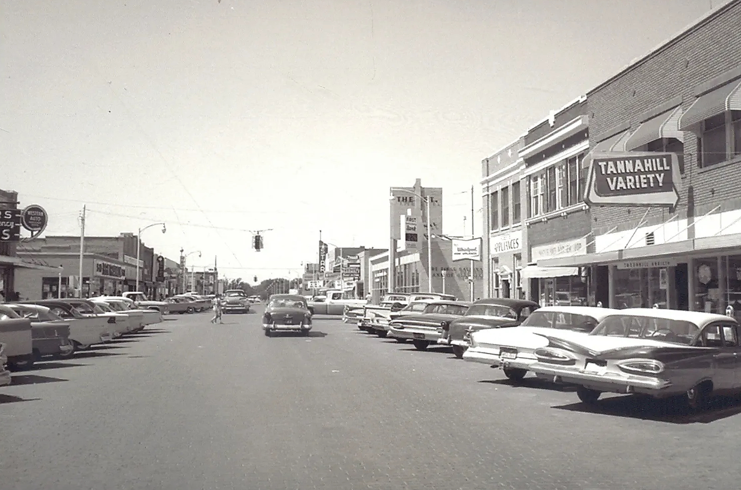 Busy Day in Hereford in the 1960s