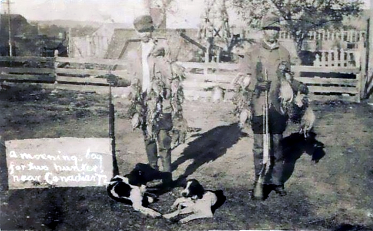 Canadian Texas Bird Hunt in 1910