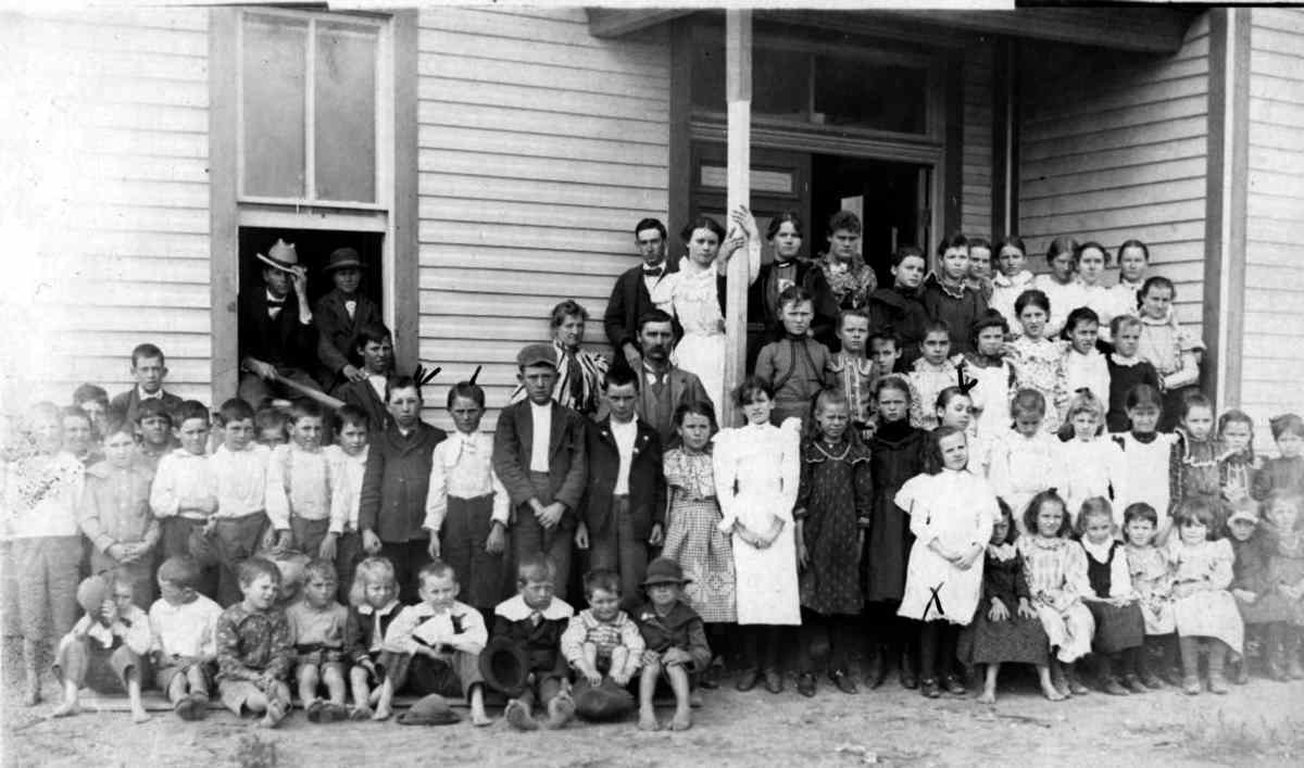 Canyon Texas School Children late 1800s
