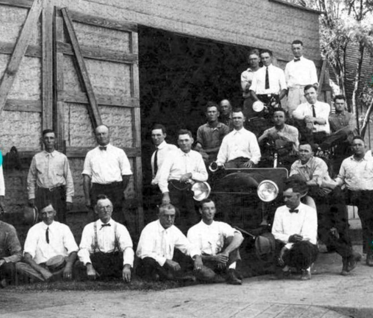 Childress Volunteer Fireman at Fire Station 1920