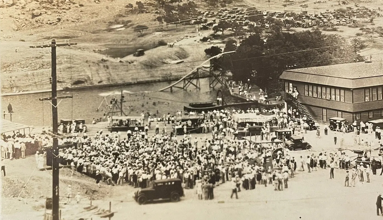 Cisco Swimming Pool & Water Slide 1930s