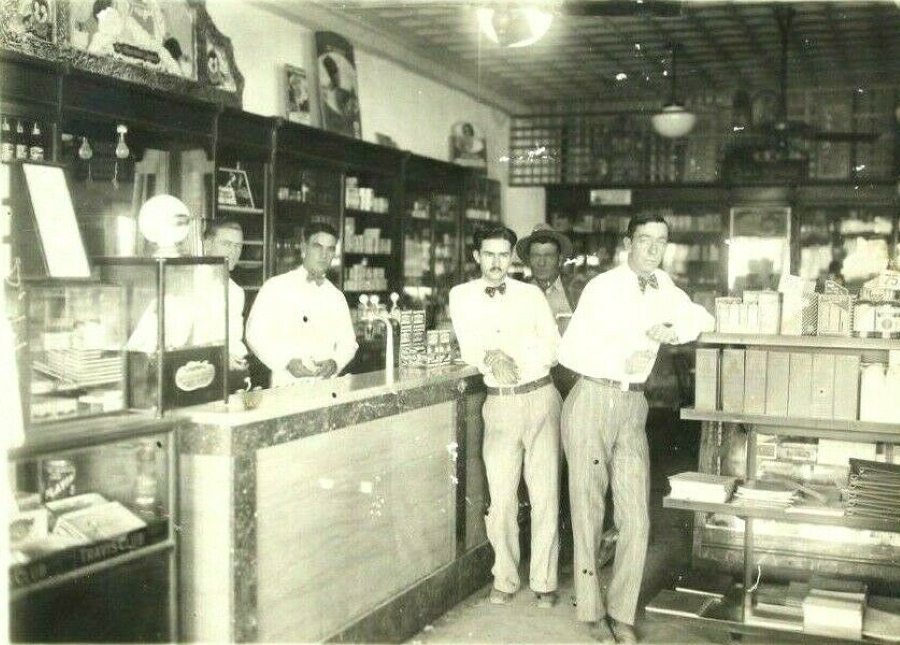 City Drug Store in Quitaque Texas in 1927