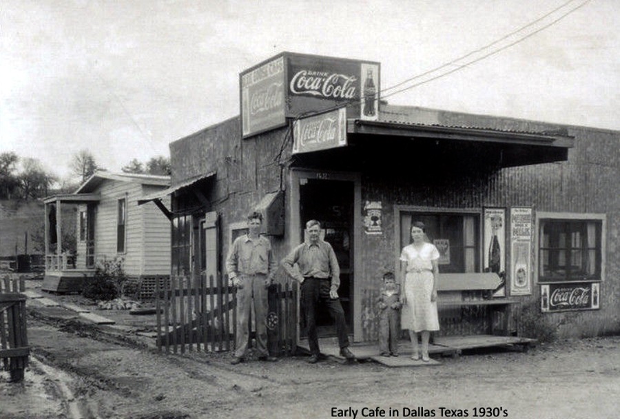 Early Dallas Cafe 1930's