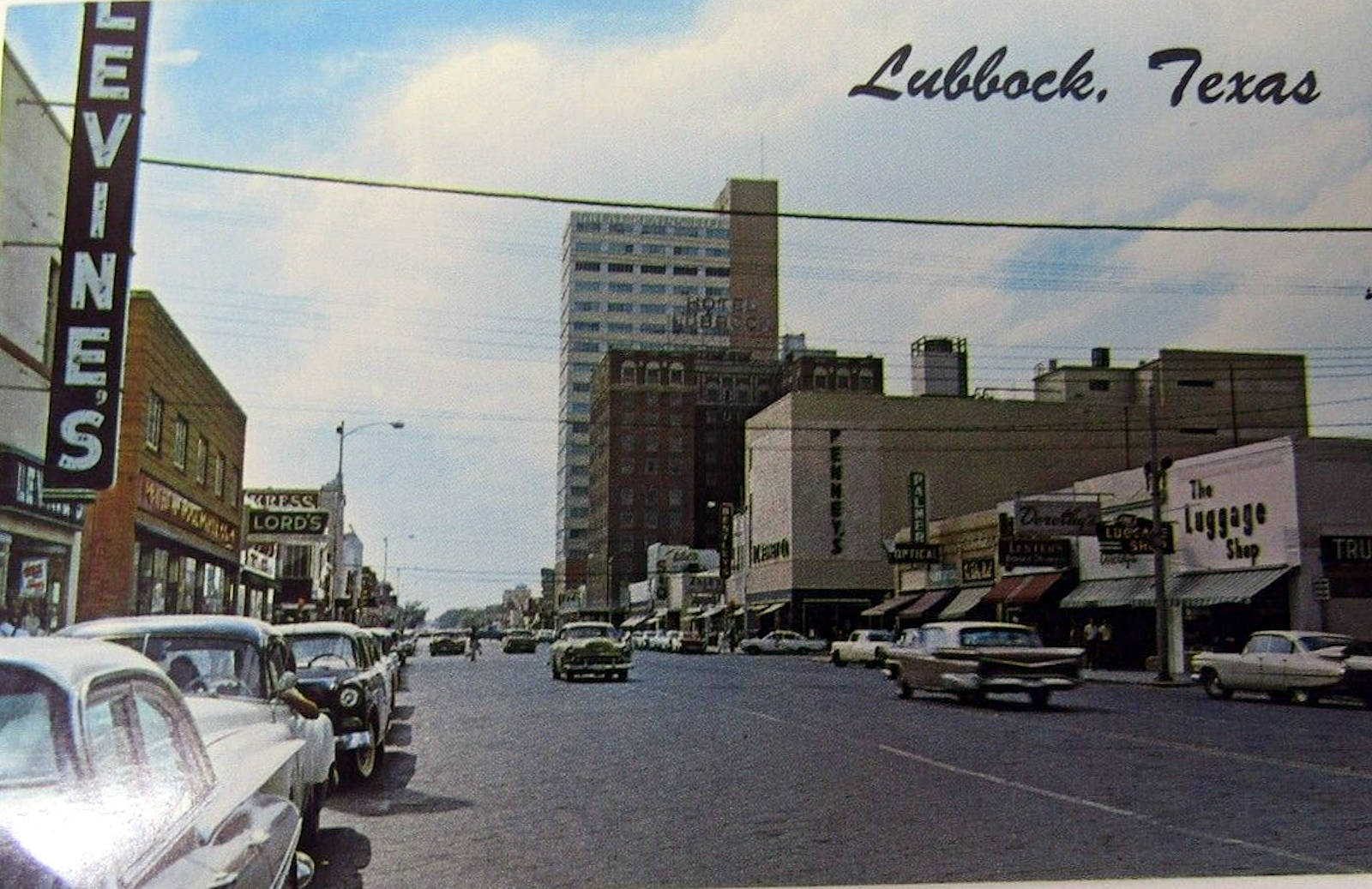 Downtown Lubbock in 1960s