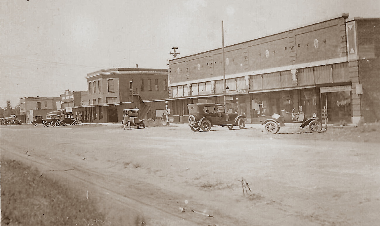 Downtown Slaton Texas in  Early 1900s