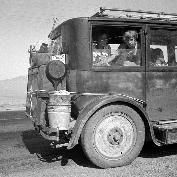 Refugees from Abilene, Tx Flee Drought in 1936