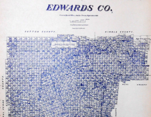 Edwards County Texas Land Office Owner Map 