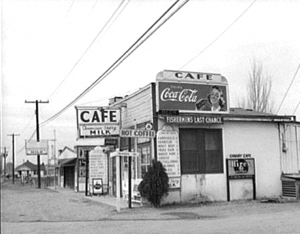 Fishermens Last Chance Cafe in 1942