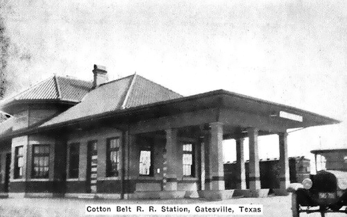 Gatesville Texas RR Station 1920s