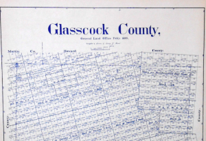 Glasscock County Sterling City Map