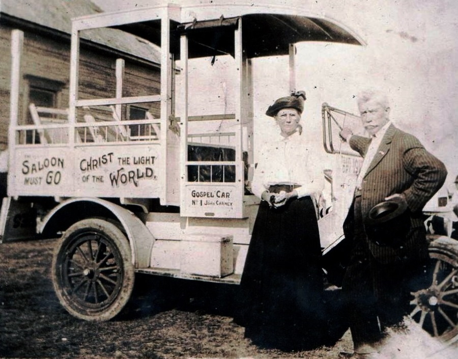 Gospel Car in Brownfield Texas 1918-1920