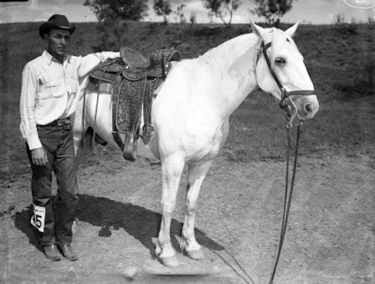 Grady Blue with his horse Snooks