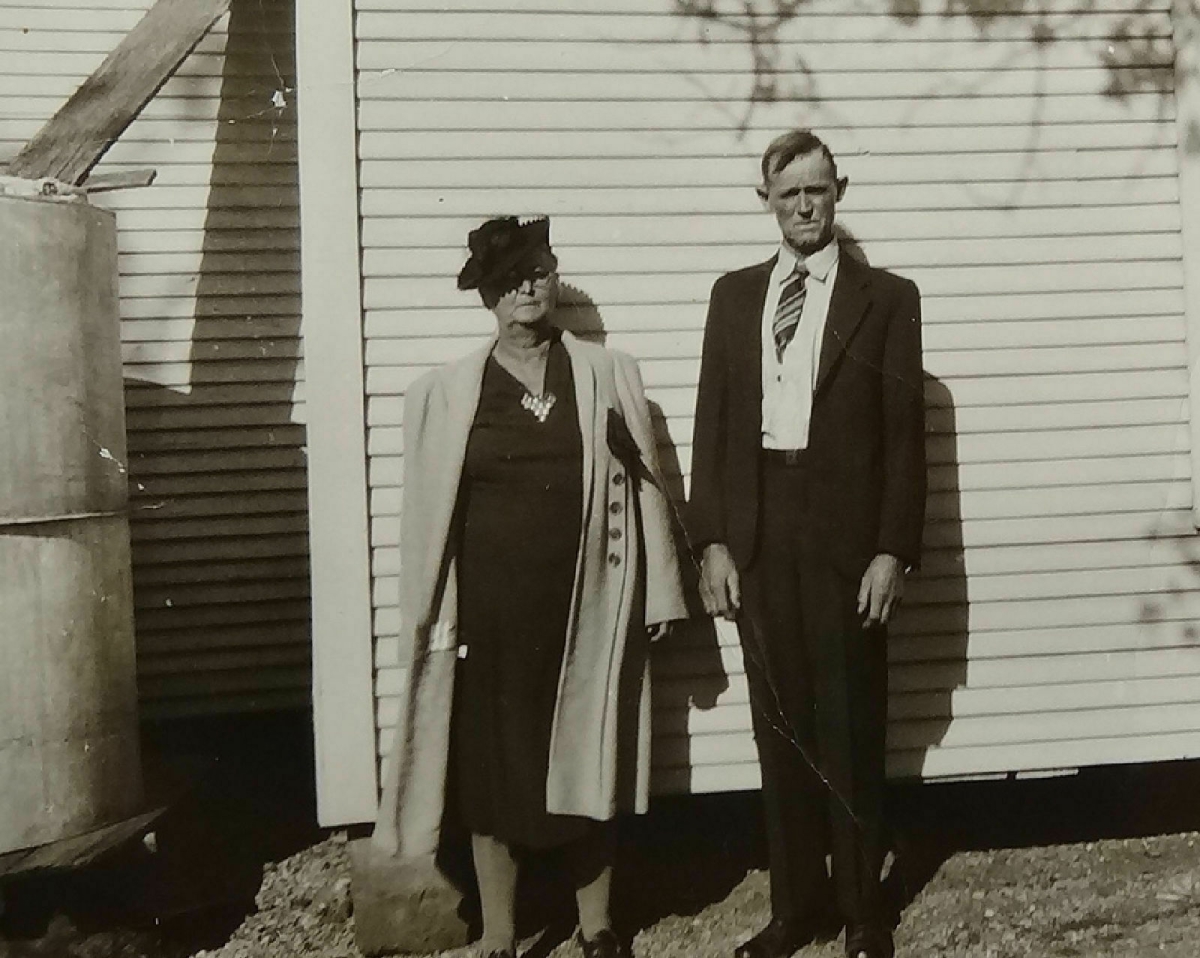 Henry & Martha Easterling in Evant 1940s