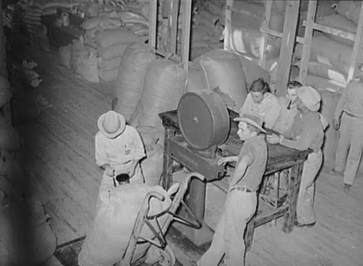 Interior of Kimble County Warehouse