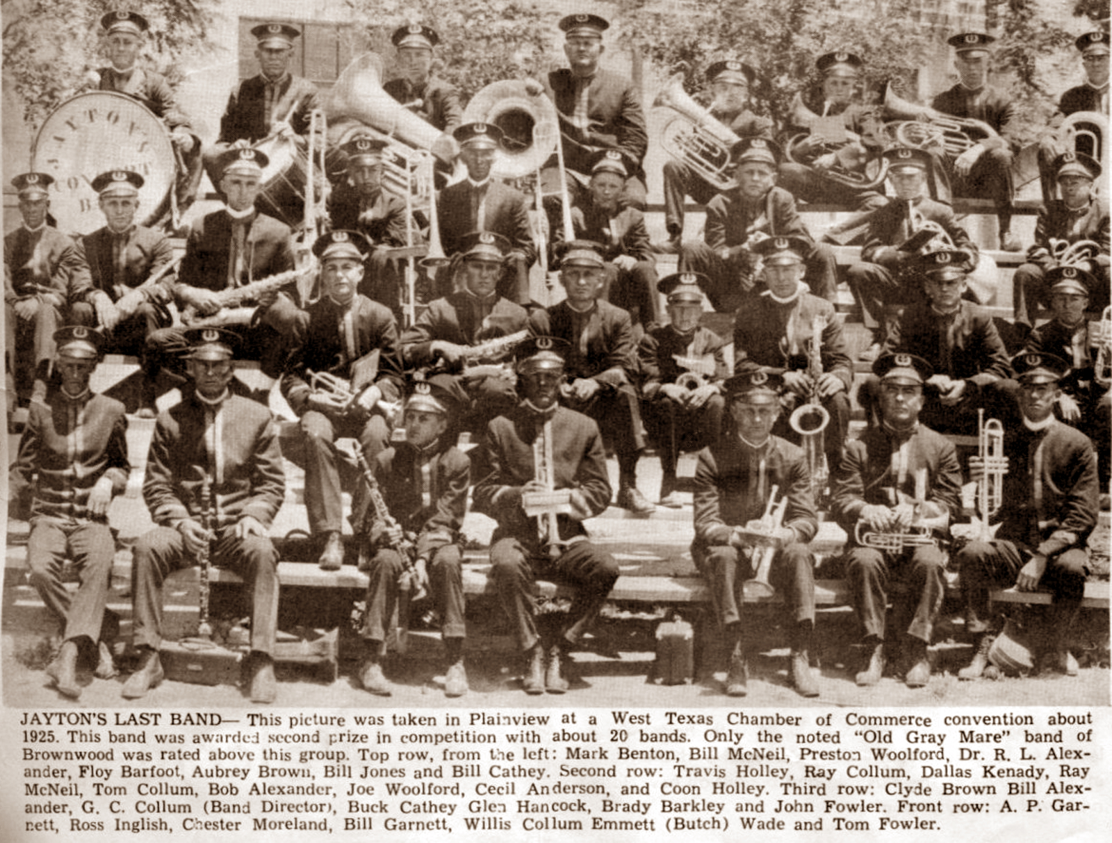 Jayton's Band in 1925
