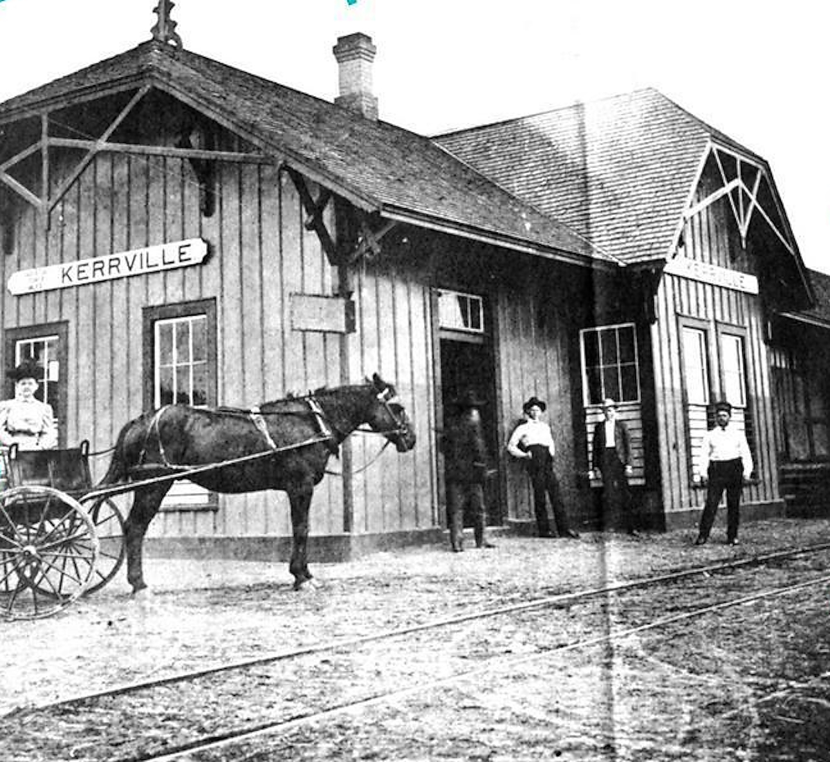 Kerrville Train Station in 1900