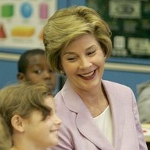 Laura Bush in Classroom