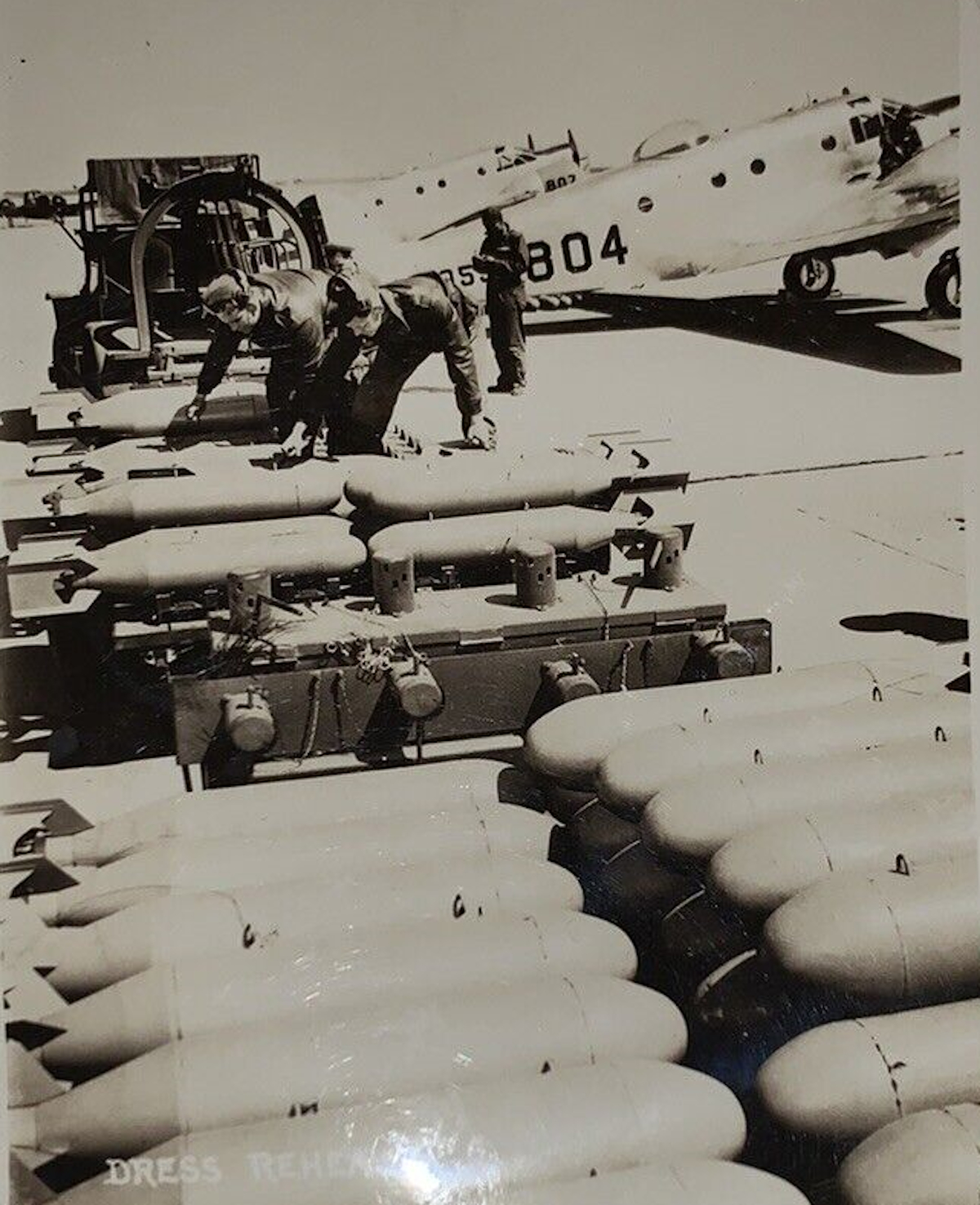 Loading Bombs in Childress in WW2