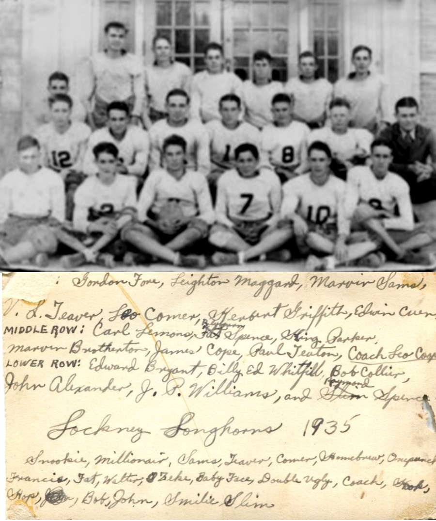 Lockney Longhorns in 1935