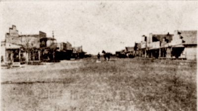 Main Street in Lockney Texas in 1909