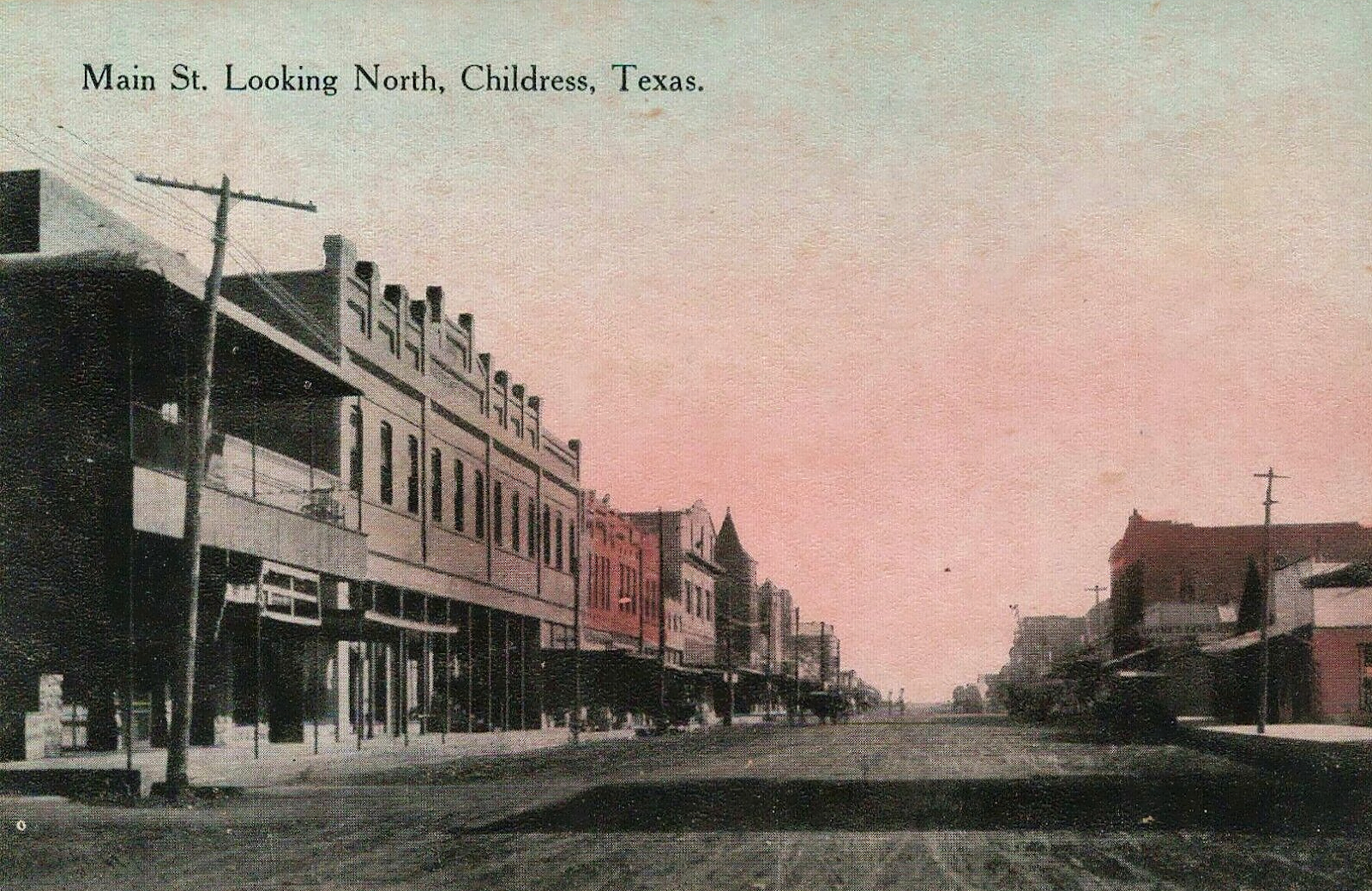 Main Street Childress in 1890s