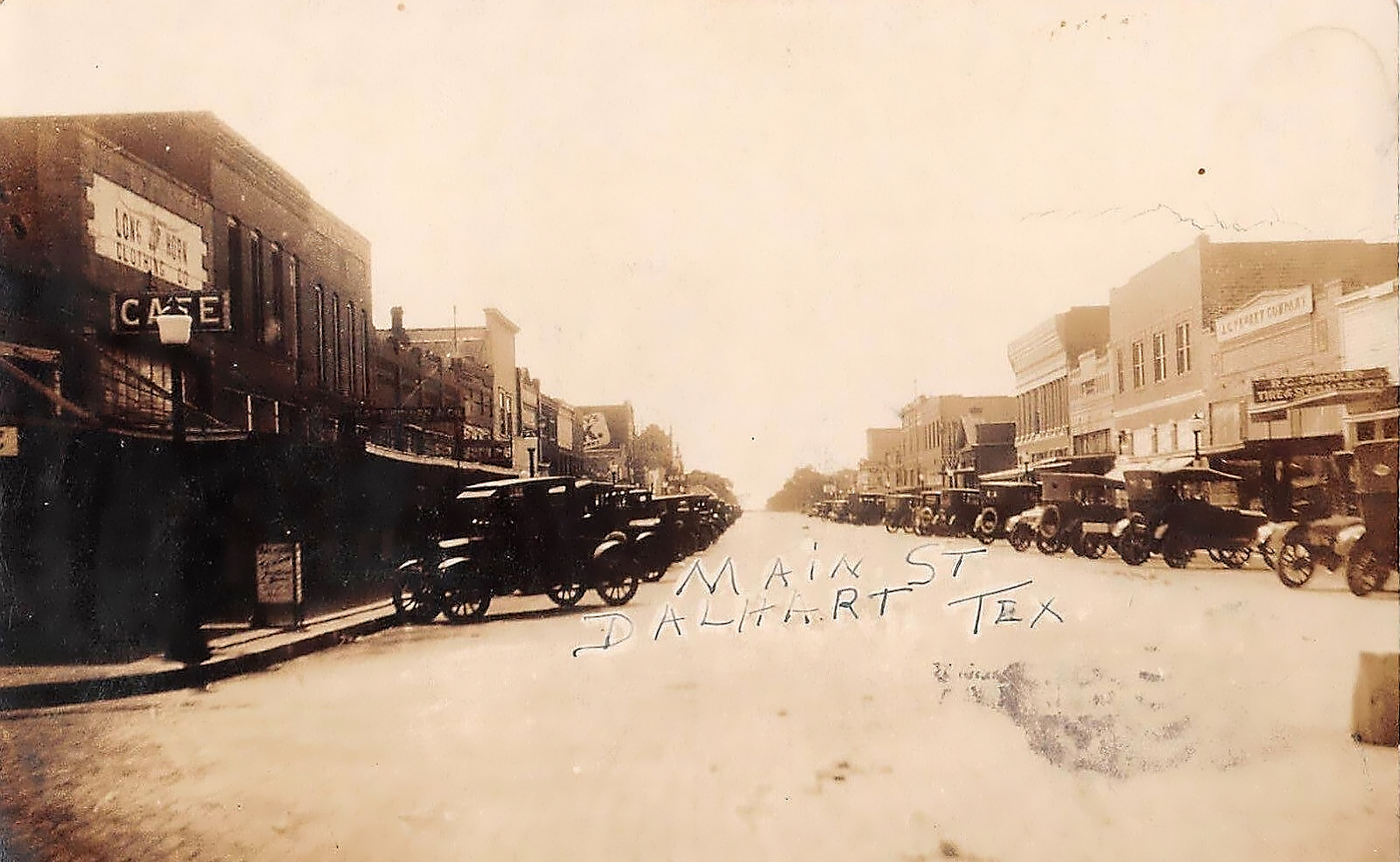 Main Street in Dalhart Texas in 1924