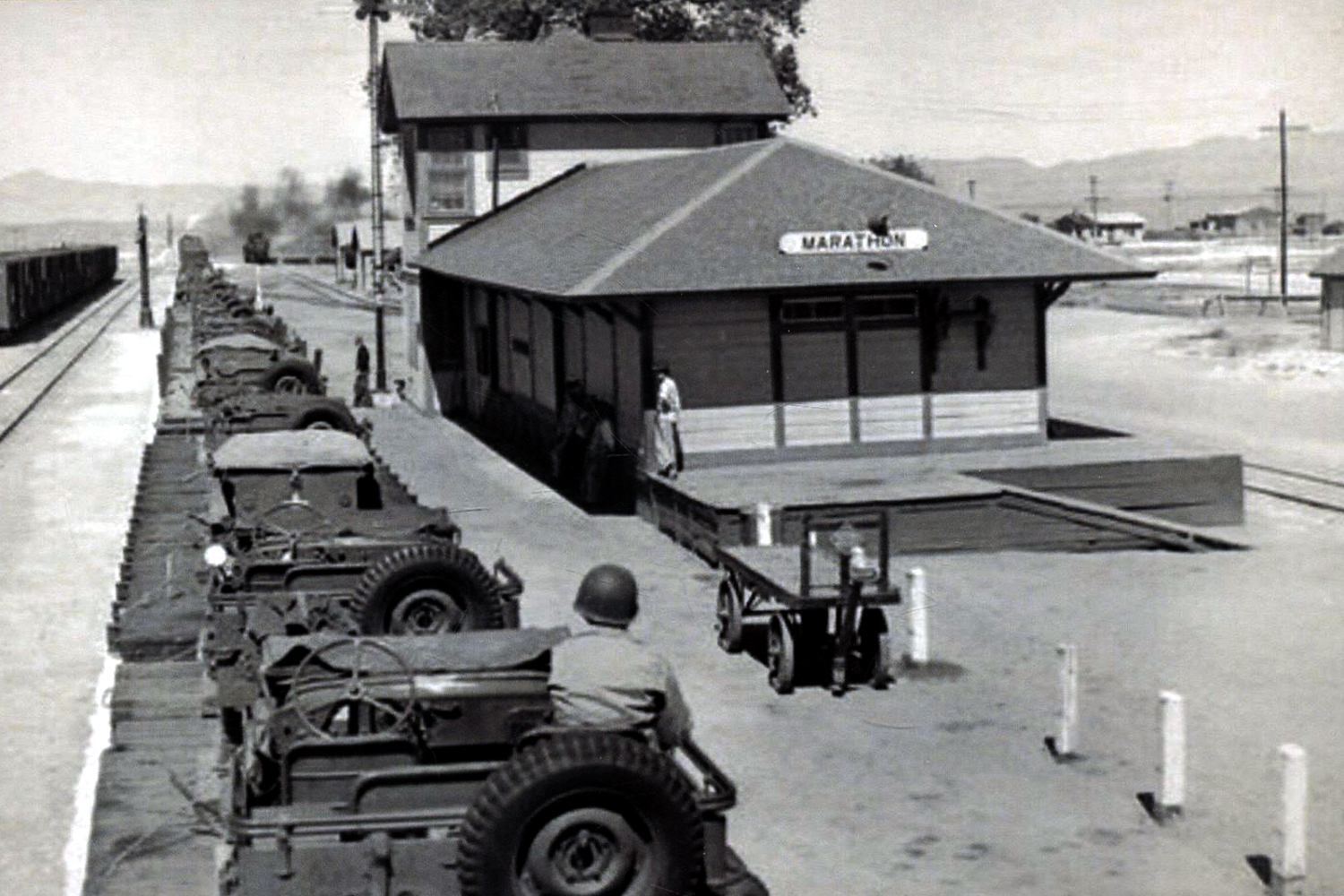 Marathon Train Station in 1940s