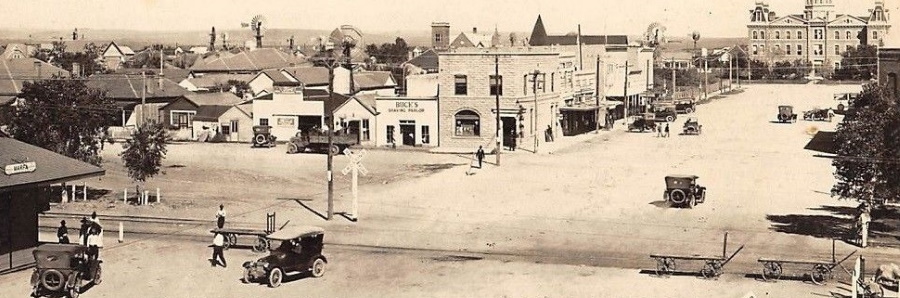 Marfa Street Scene Panorama 1907-1917
